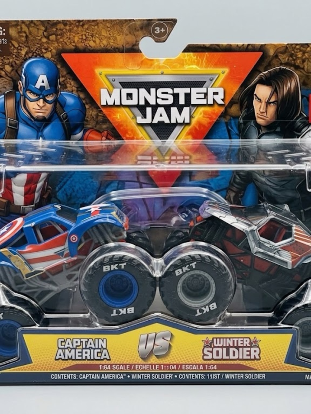 Monster Jam Marvel Captain America v Winter Soldier 2 Pack Truck